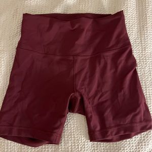 lululemon wunderunder 6” biker shorts